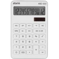 Калькулятор настольный КОМП Attache Selection ASС-333,12р,дв.пит,170x108бел