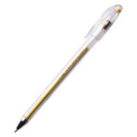 Ручка гелевая неавтомат. золото металлик CROWN, 0,7мм