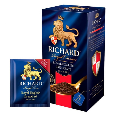 Чай Richard Royal English Breakfast черн. 25x2г сашет  13952