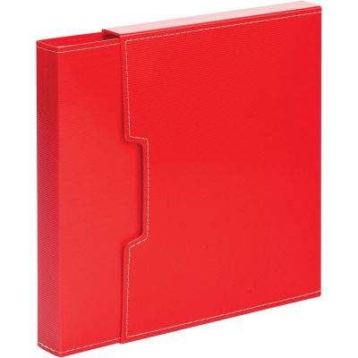Папка файловая на 100 файлов в коробе красный