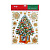 Украшение новогоднее оконное Зимняя елка из ПВХ  30х38см арт.88335