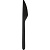 Нож одноразовый столовый 178,5 мм, черный. ПП, 50шт/уп(4031)