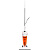 Пылесос вертикальный Kitfort КТ-523-1, 600 Вт, сухая уборка,  1,5 л, оранж.
