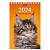Календарь-домик настольный на гребне на 2024 г., 105х160 мм, вертикальный, "МУРчат Коты", HATBER, 12КД6гр_28412