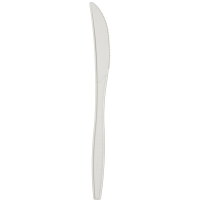 Нож одноразовый 190мм, белый, кукурузный крахмал, 50шт/уп