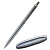 Ручка подарочная шариковая BRAUBERG Larghetto, СИНЯЯ, корпус серебристый с хромированными деталями, линия письма 0,5 мм, 143474