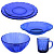 Набор столовой посуды стекл 25 предметов SEA BRIM SAPHIR