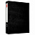 Короб архивный Comixс металлическим зажимом и карманом черный, А1236