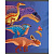 Тетрадь общая А5 48л №1School Мир динозавров,клет,скреп, ВД-лак