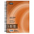 Бизнес-тетрадь 100л,кл,А5,LightBook,спираль,обл.оранж,блок белый 70г/м
