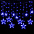Электрогирлянда Бахрома 2.4x0.9 м Звезды,IP20,138LED,синее,8 реж 2361700