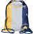 Мешок для обуви №1School Casual синий+желтый, 360х470 мм, МО-26-1