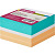Блок для записей ATTACHE на склейке 9х9х5 цветной блок 80 г