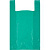Пакет-майка  ПНД, 42+18x68см, зеленый, 35 мкм, 50 шт./уп