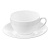 Кофейная пара Wilmax белая, фарфор, чашка 180 мл., WL-993001