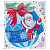 Украшение новогоднее оконное Шар с Дедом Морозом 15,5x17,5см арт.90270