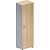 Шкаф SH_Unica для одежды узкий F7D-01 (351959) бук/серый