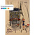 Альбом для рисования акварелью Kroyter 40л,склей А4,Город,фольга,60120