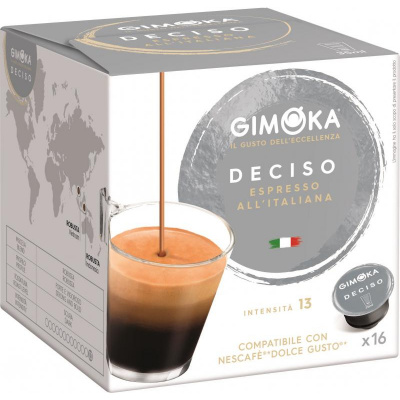 Кофе в капсулах Gimoka Dolce Gusto Espresso Deciso (DG), 16кап/уп