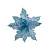 Новогоднее украшение елочное Голубой цветок, на клипсе 24x24x24см 88840